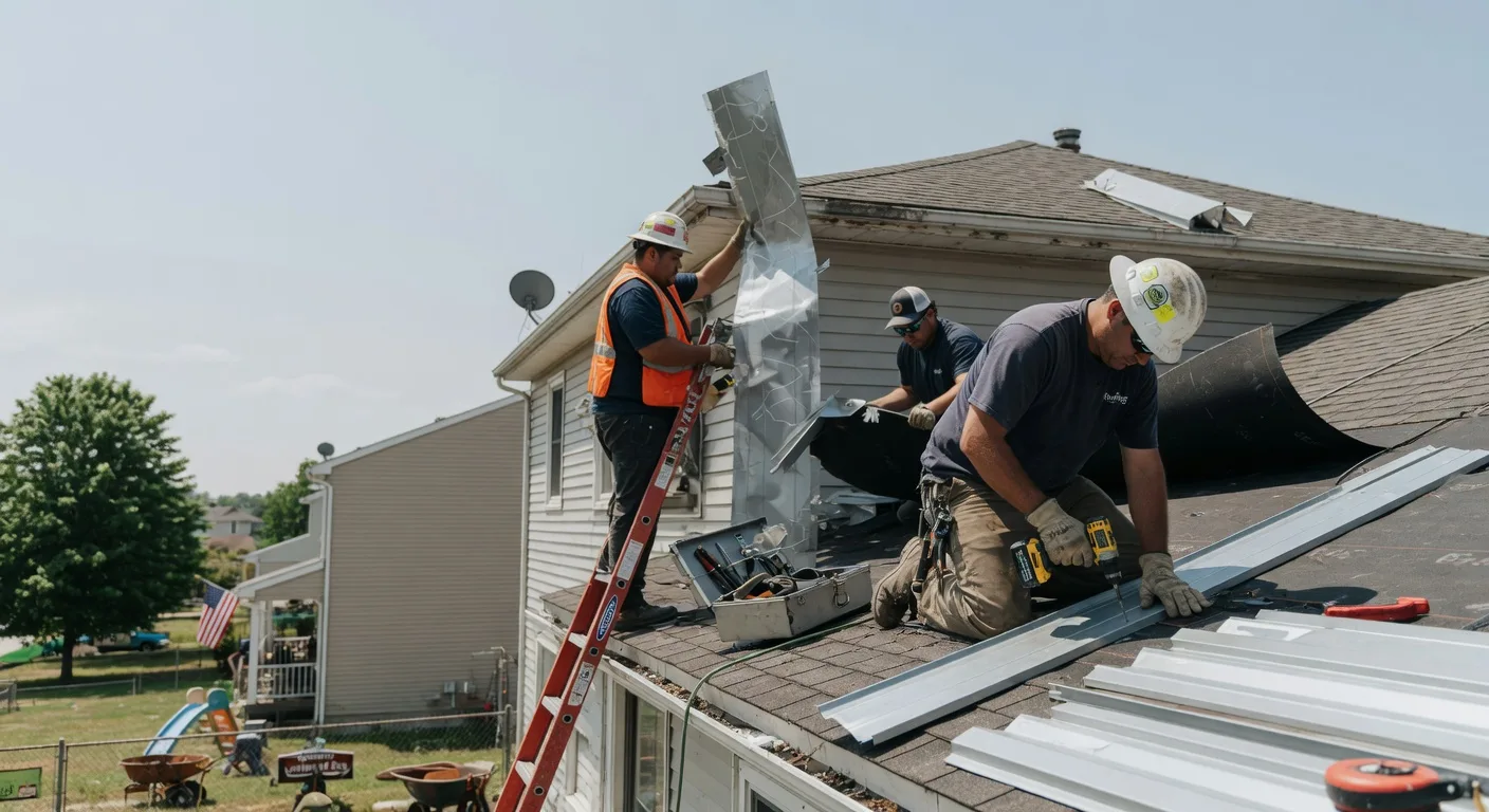 Storm Damage Metal Roof Repair in Dixonville, PA